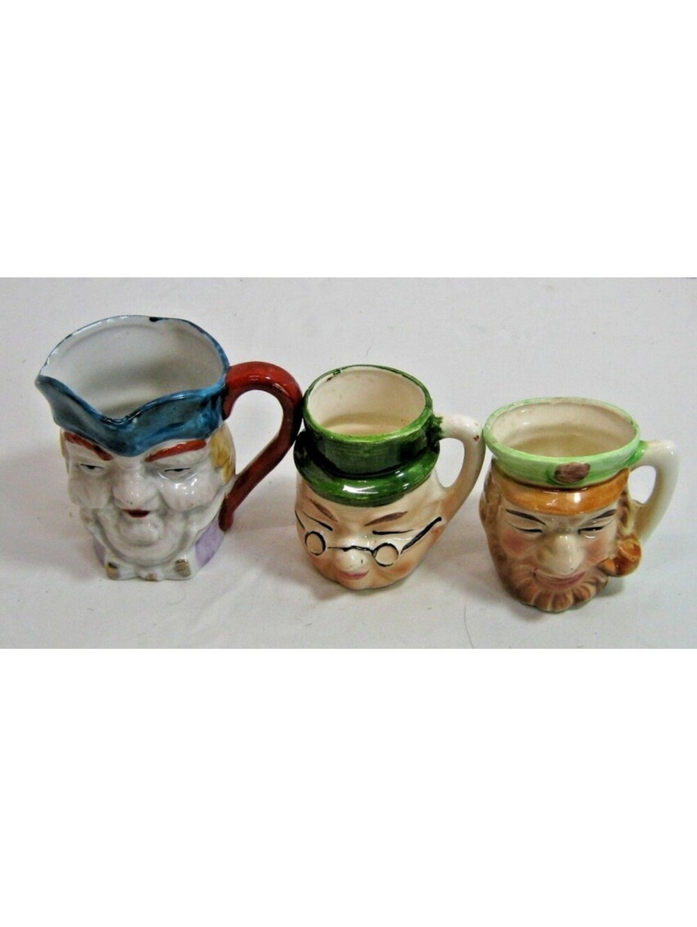 3 Vintage Toby Mugs3 Made in Japan